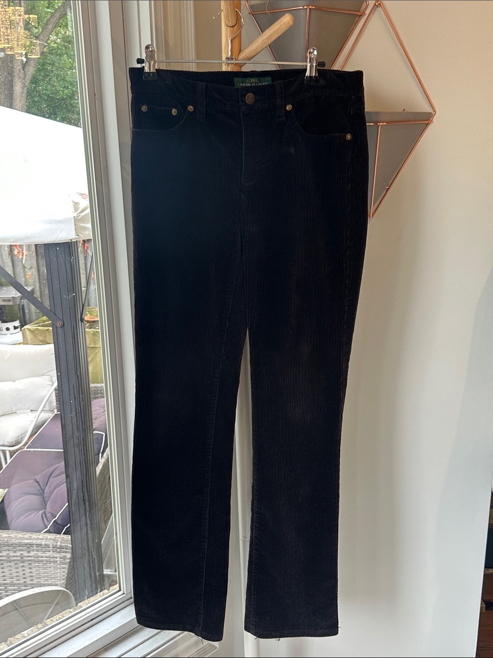 RALPH LAUREN Classic Dark Espresso Brown Corduroy Corduroy Jeans Pants Size 2
